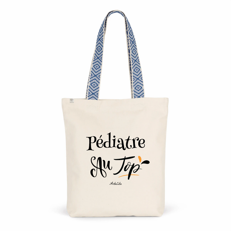 Cadeau anniversaire : Tote Bag Premium - Pédiatre au Top - 2 Coloris - Cadeau Durable - Cadeau Personnalisable - Cadeaux-Positifs.com -Unique-Bleu-