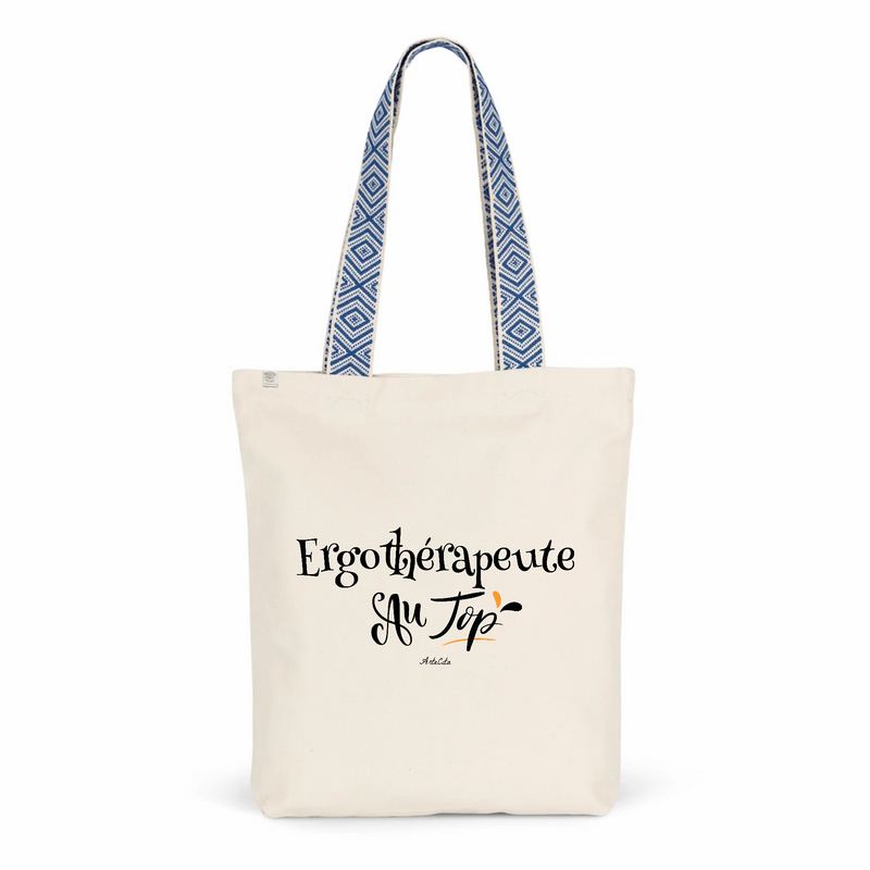 Cadeau anniversaire : Tote Bag Premium - Ergothérapeute au Top - 2 Coloris - Cadeau Durable - Cadeau Personnalisable - Cadeaux-Positifs.com -Unique-Bleu-