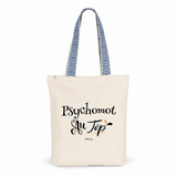 Tote Bag Premium - Psychomot au Top - 2 Coloris - Cadeau Durable - Cadeau Personnalisable - Cadeaux-Positifs.com -Unique-Bleu-