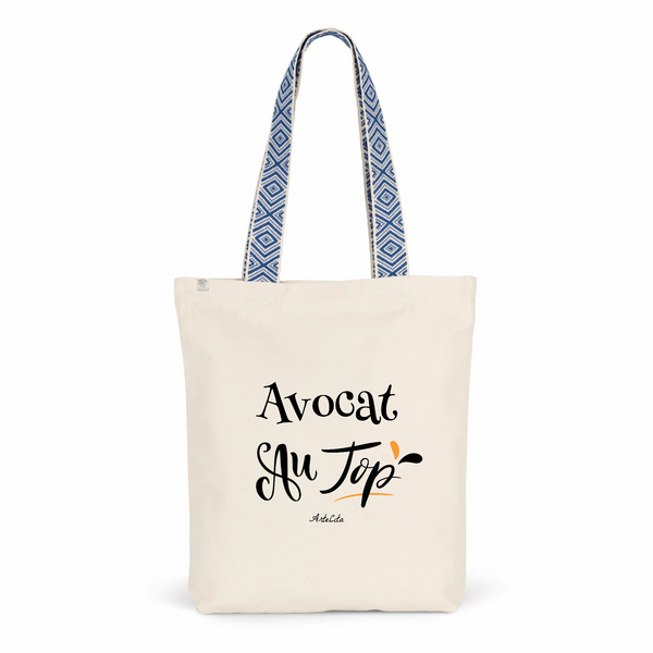 Tote Bag Premium - Avocat au Top - 2 Coloris - Cadeau Durable - Cadeau Personnalisable - Cadeaux-Positifs.com -Unique-Bleu-