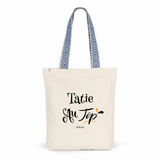 Tote Bag Premium - Tatie au Top - 2 Coloris - Cadeau Durable - Cadeau Personnalisable - Cadeaux-Positifs.com -Unique-Bleu-