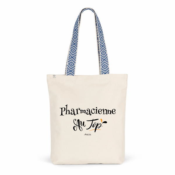 Tote Bag Premium - Pharmacienne au Top - 2 Coloris - Cadeau Durable - Cadeau Personnalisable - Cadeaux-Positifs.com -Unique-Bleu-