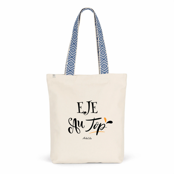 Tote Bag Premium - EJE au Top - 2 Coloris - Cadeau Durable - Cadeau Personnalisable - Cadeaux-Positifs.com -Unique-Bleu-