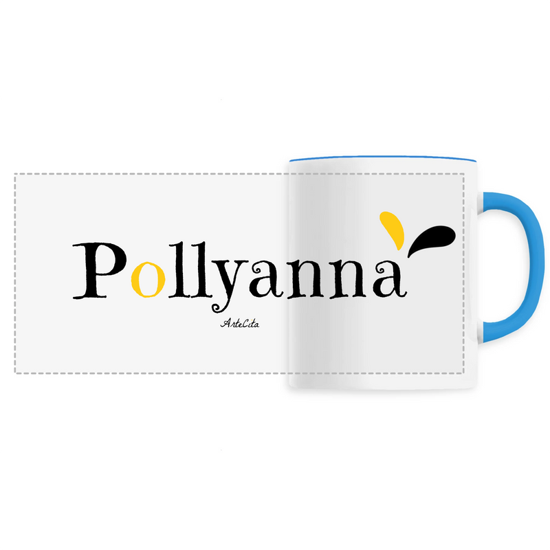 Cadeau anniversaire : Mug - Pollyanna - 6 Coloris - Cadeau Original - Cadeau Personnalisable - Cadeaux-Positifs.com -Unique-Bleu-