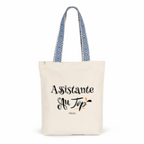 Tote Bag Premium - Assistante au Top - 2 Coloris - Cadeau Durable - Cadeau Personnalisable - Cadeaux-Positifs.com -Unique-Bleu-