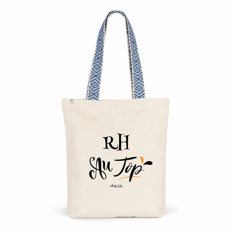 Cadeau anniversaire : Tote Bag Premium - RH au Top - 2 Coloris - Cadeau Durable - Cadeau Personnalisable - Cadeaux-Positifs.com -Unique-Bleu-