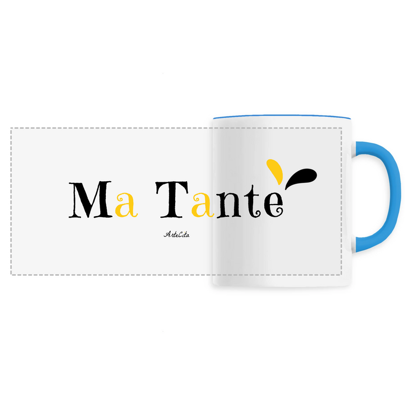 Cadeau anniversaire : Mug - Ma Tante - 6 Coloris - Cadeau Original - Cadeau Personnalisable - Cadeaux-Positifs.com -Unique-Bleu-