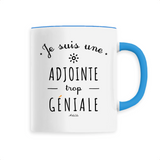 Mug - Une Adjointe trop Géniale - 6 Coloris - Cadeau Original - Cadeau Personnalisable - Cadeaux-Positifs.com -Unique-Bleu-