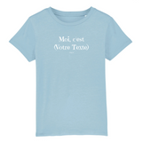 T-Shirt Premium Enfant à Personnaliser - Moi c'est XXX - 5 Coloris - Cadeau Personnalisable - Cadeau Personnalisable - Cadeaux-Positifs.com -3-4 ans-Bleu-