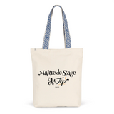 Tote Bag Premium - Maître de Stage au Top - 2 Coloris - Cadeau Durable - Cadeau Personnalisable - Cadeaux-Positifs.com -Unique-Bleu-