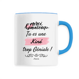 Mug - Merci tu es une Kiné trop Géniale - 6 Coloris - Cadeau Original - Cadeau Personnalisable - Cadeaux-Positifs.com -Unique-Bleu-