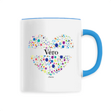 Mug - Véro (Coeur) - 6 Coloris - Cadeau Unique & Tendre - Cadeau Personnalisable - Cadeaux-Positifs.com -Unique-Bleu-