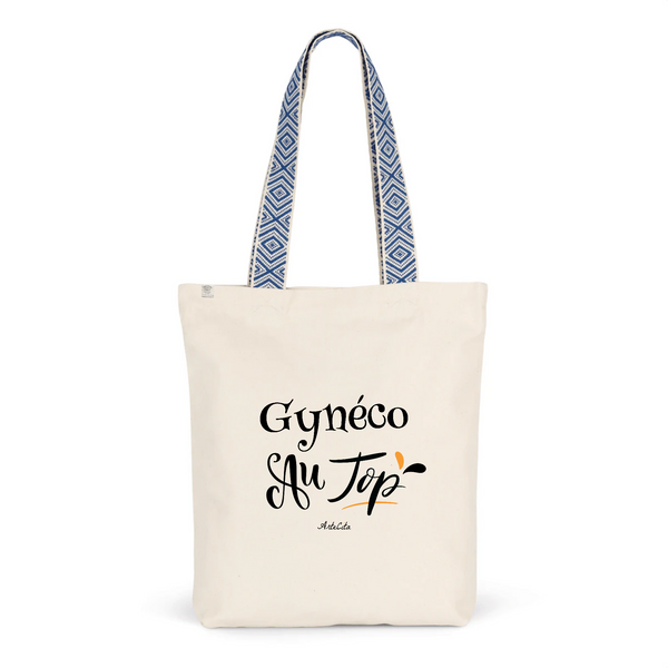Tote Bag Premium - Gynéco au Top - 2 Coloris - Cadeau Durable - Cadeau Personnalisable - Cadeaux-Positifs.com -Unique-Bleu-