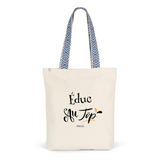 Tote Bag Premium - Éduc au Top - 2 Coloris - Cadeau Durable - Cadeau Personnalisable - Cadeaux-Positifs.com -Unique-Bleu-