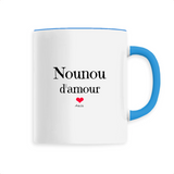 Mug - Nounou d'amour - 6 Coloris - Cadeau Original & Tendre - Cadeau Personnalisable - Cadeaux-Positifs.com -Unique-Bleu-