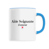 Mug - Aide Soignante d'amour - 6 Coloris - Cadeau Original - Cadeau Personnalisable - Cadeaux-Positifs.com -Unique-Bleu-