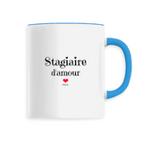 Mug - Stagiaire d'amour - 6 Coloris - Cadeau Original - Cadeau Personnalisable - Cadeaux-Positifs.com -Unique-Bleu-