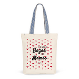 Tote Bag Premium - Le joli Bazar de Mamie - 2 Coloris - Durable - Cadeau Personnalisable - Cadeaux-Positifs.com -Unique-Bleu-