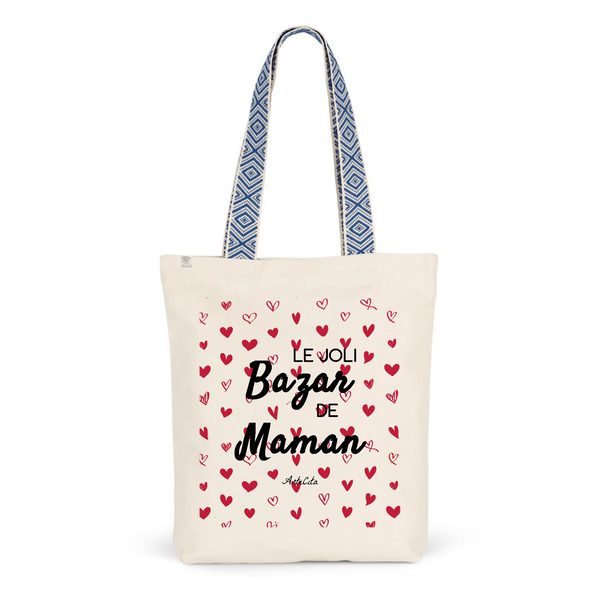 Tote Bag Premium - Le joli Bazar de Maman - 2 Coloris - Durable - Cadeau Personnalisable - Cadeaux-Positifs.com -Unique-Bleu-
