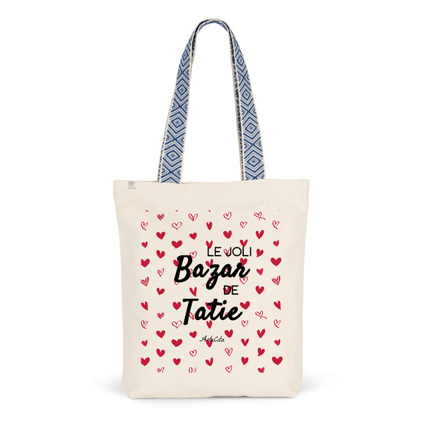 Tote Bag Premium - Le joli Bazar de Tatie - 2 Coloris - Durable - Cadeau Personnalisable - Cadeaux-Positifs.com -Unique-Bleu-