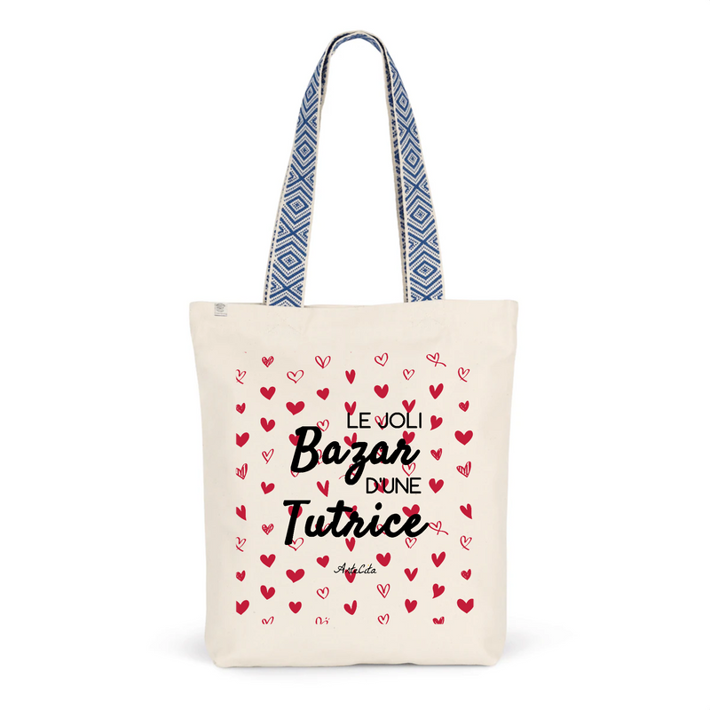 Cadeau anniversaire : Tote Bag Premium - Le joli Bazar d'une Tutrice - 2 Coloris - Durable - Cadeau Personnalisable - Cadeaux-Positifs.com -Unique-Bleu-