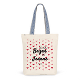 Tote Bag Premium - Le joli Bazar de Jeanne - 2 Coloris - Cadeau Durable - Cadeau Personnalisable - Cadeaux-Positifs.com -Unique-Bleu-