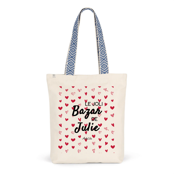 Tote Bag Premium - Le joli Bazar de Julie - 2 Coloris - Durable - Cadeau Personnalisable - Cadeaux-Positifs.com -Unique-Bleu-