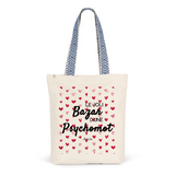 Tote Bag Premium - Le joli Bazar d'une Psychomot - 2 Coloris - Durable - Cadeau Personnalisable - Cadeaux-Positifs.com -Unique-Bleu-