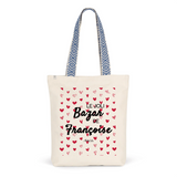 Tote Bag Premium - Le joli Bazar de Françoise - 2 Coloris - Durable - Cadeau Personnalisable - Cadeaux-Positifs.com -Unique-Bleu-