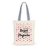 Tote Bag Premium - Le joli Bazar d'une Stagiaire - 2 Coloris - Durable - Cadeau Personnalisable - Cadeaux-Positifs.com -Unique-Bleu-