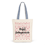 Tote Bag Premium - Le joli Bazar d'une Orthophoniste - 2 Coloris - Durable - Cadeau Personnalisable - Cadeaux-Positifs.com -Unique-Bleu-
