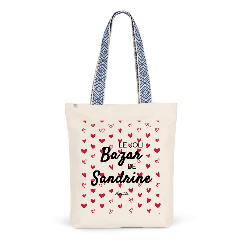 Cadeau anniversaire : Tote Bag Premium - Le joli Bazar de Sandrine - 2 Coloris - Durable - Cadeau Personnalisable - Cadeaux-Positifs.com -Unique-Bleu-