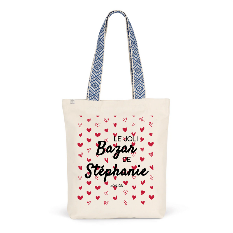 Cadeau anniversaire : Tote Bag Premium - Le joli Bazar de Stéphanie - 2 Coloris - Durable - Cadeau Personnalisable - Cadeaux-Positifs.com -Unique-Bleu-
