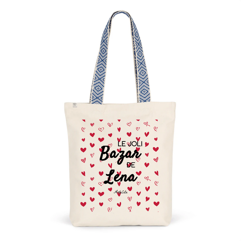 Cadeau anniversaire : Tote Bag Premium - Le joli Bazar de Lena - 2 Coloris - Durable - Cadeau Personnalisable - Cadeaux-Positifs.com -Unique-Bleu-