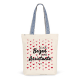 Tote Bag Premium - Le joli Bazar d'une Assistante - 2 Coloris - Durable - Cadeau Personnalisable - Cadeaux-Positifs.com -Unique-Bleu-