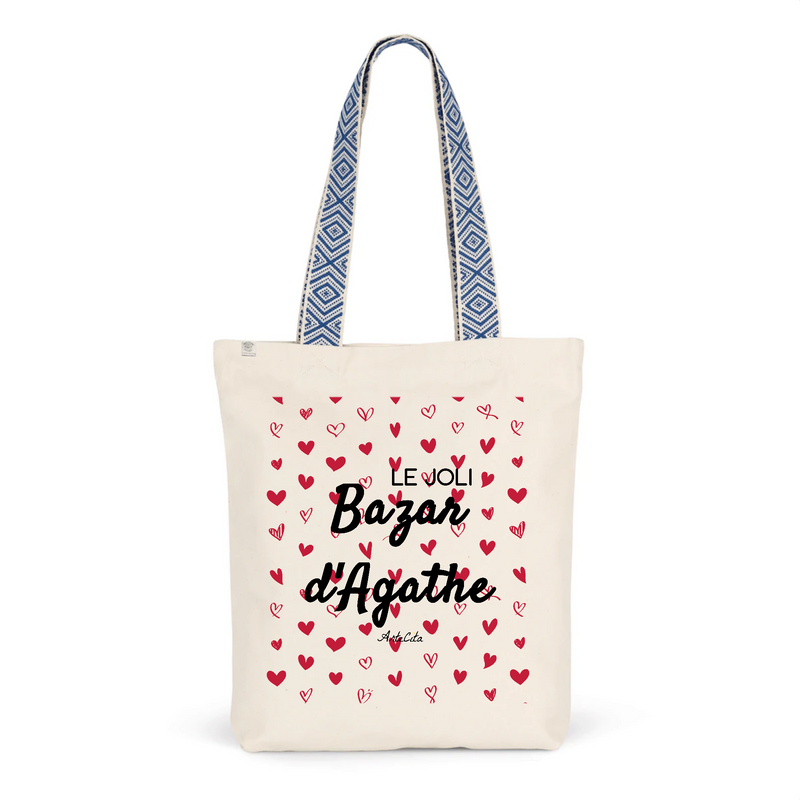 Cadeau anniversaire : Tote Bag Premium - Le joli Bazar d'Agathe - 2 Coloris - Durable - Cadeau Personnalisable - Cadeaux-Positifs.com -Unique-Bleu-