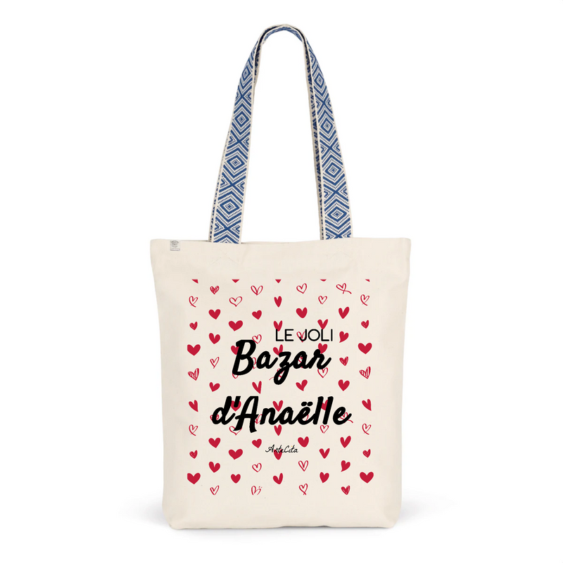 Cadeau anniversaire : Tote Bag Premium - Le joli Bazar d'Anaëlle - 2 Coloris - Durable - Cadeau Personnalisable - Cadeaux-Positifs.com -Unique-Bleu-