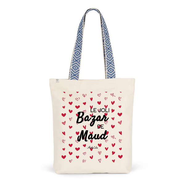 Tote Bag Premium - Le joli Bazar de Maud - 2 Coloris - Durable - Cadeau Personnalisable - Cadeaux-Positifs.com -Unique-Bleu-