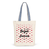 Tote Bag Premium - Le joli Bazar de Jessica - 2 Coloris - Durable - Cadeau Personnalisable - Cadeaux-Positifs.com -Unique-Bleu-