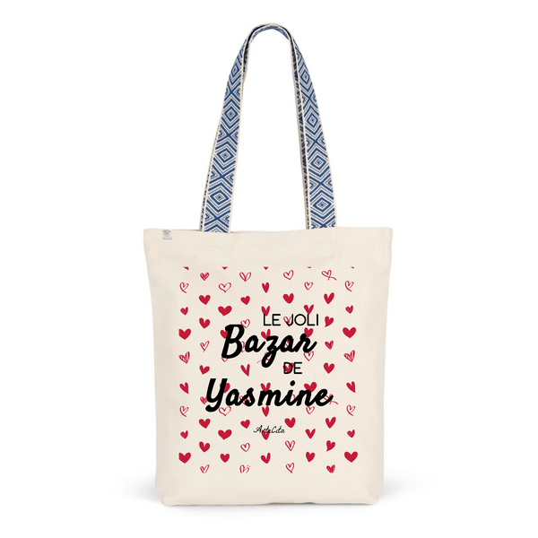 Tote Bag Premium - Le joli Bazar de Yasmine - 2 Coloris - Durable - Cadeau Personnalisable - Cadeaux-Positifs.com -Unique-Bleu-