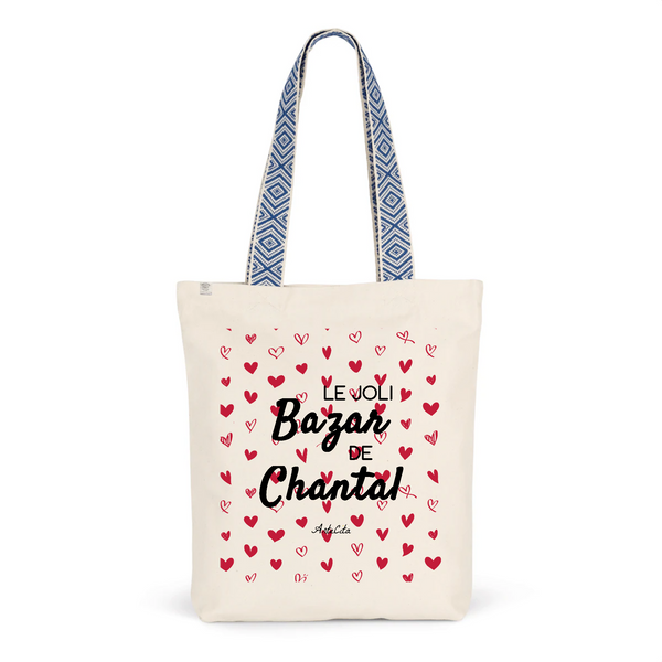 Tote Bag Premium - Le joli Bazar de Chantal - 2 Coloris - Durable - Cadeau Personnalisable - Cadeaux-Positifs.com -Unique-Bleu-