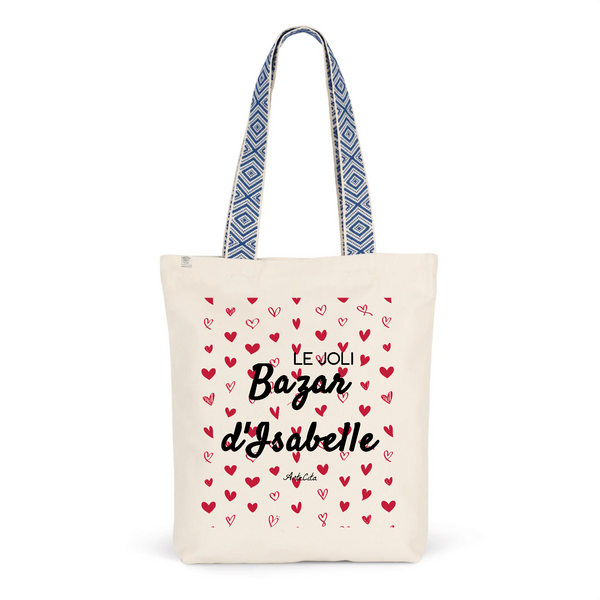 Tote Bag Premium - Le joli Bazar d'Isabelle - 2 Coloris - Durable - Cadeau Personnalisable - Cadeaux-Positifs.com -Unique-Bleu-