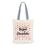 Tote Bag Premium - Le joli Bazar de Christelle - 2 Coloris - Durable - Cadeau Personnalisable - Cadeaux-Positifs.com -Unique-Bleu-