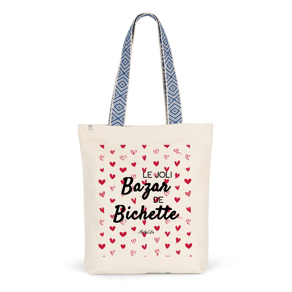 Tote Bag Premium - Le joli Bazar de Bichette - 2 Coloris - Durable - Cadeau Personnalisable - Cadeaux-Positifs.com -Unique-Bleu-