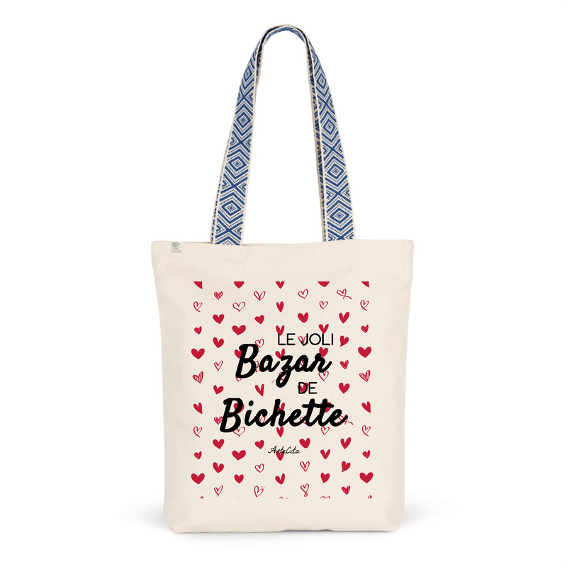 Cadeau anniversaire : Tote Bag Premium - Le joli Bazar de Bichette - 2 Coloris - Durable - Cadeau Personnalisable - Cadeaux-Positifs.com -Unique-Bleu-