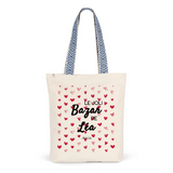 Tote Bag Premium - Le joli Bazar de Léa - 2 Coloris - Durable - Cadeau Personnalisable - Cadeaux-Positifs.com -Unique-Bleu-