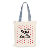 Tote Bag Premium - Le joli Bazar de Laëtitia - 2 Coloris - Durable - Cadeau Personnalisable - Cadeaux-Positifs.com -Unique-Bleu-