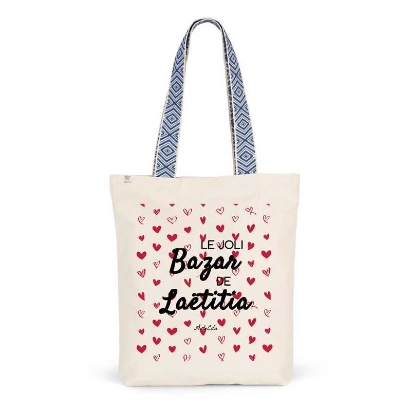 Cadeau anniversaire : Tote Bag Premium - Le joli Bazar de Laëtitia - 2 Coloris - Durable - Cadeau Personnalisable - Cadeaux-Positifs.com -Unique-Bleu-