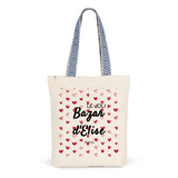 Tote Bag Premium - Le joli Bazar d'Elise - 2 Coloris - Durable - Cadeau Personnalisable - Cadeaux-Positifs.com -Unique-Bleu-