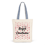 Tote Bag Premium - Le joli Bazar de Constance - 2 Coloris - Durable - Cadeau Personnalisable - Cadeaux-Positifs.com -Unique-Bleu-